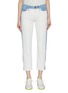 Main View - Click To Enlarge - FRAME - 'Le High Straight' colourblock jeans