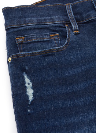  - FRAME - 'Le Skinny de Jeanne' frayed roll cuff jeans