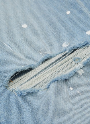  - FRAME - 'Le Garçon' paint splatter distressed jeans