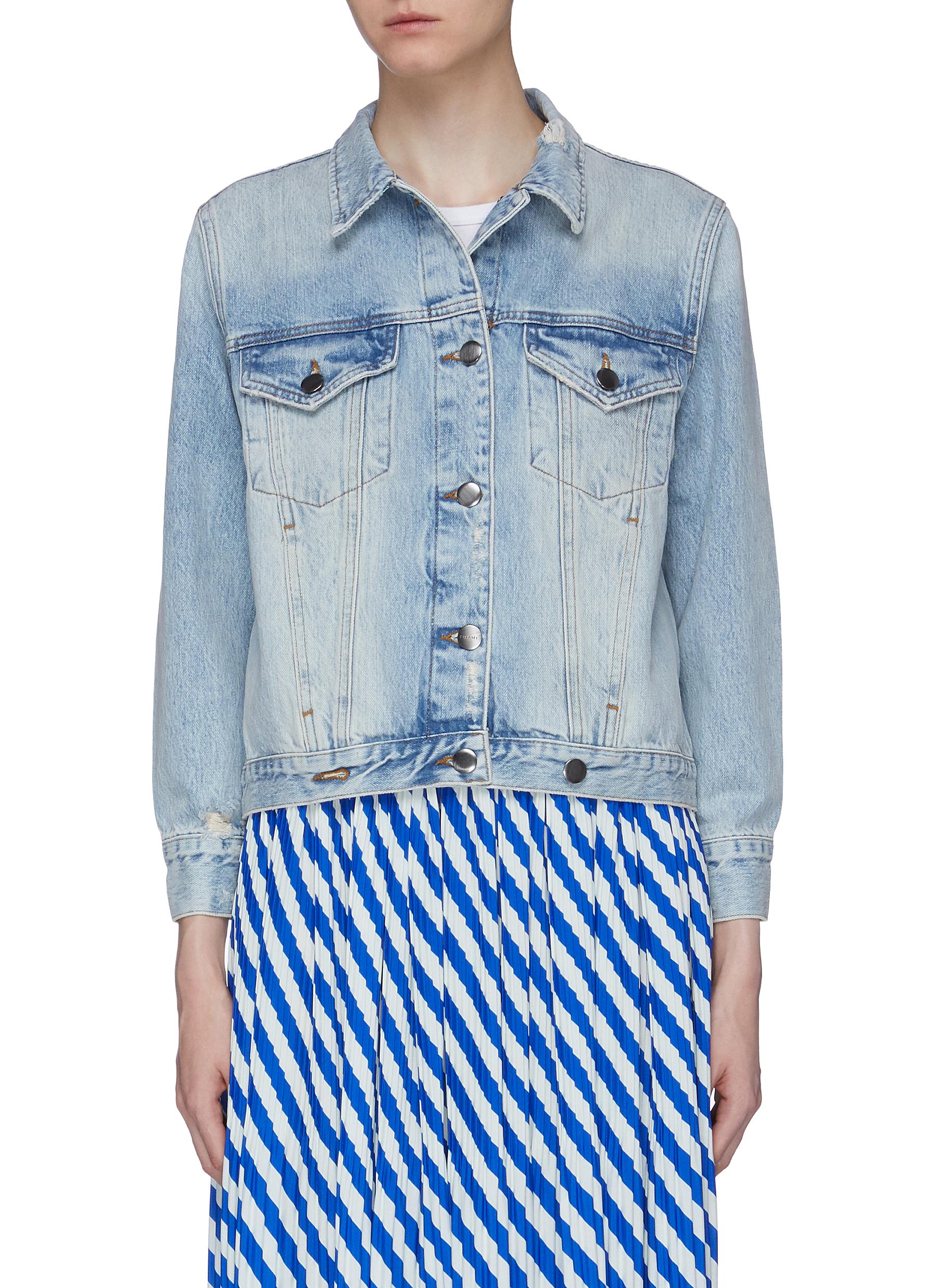 Overlap denim jacket by Frame Denim Coshio Online Shop