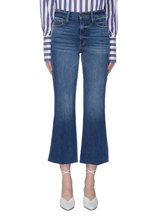 Main View - Click To Enlarge - FRAME - 'Le Sylvie' cropped bootcut jeans