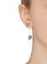 Figure View - Click To Enlarge - ALEXANDER MCQUEEN - Swarovski crystal skull drop earrings