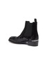  - ALEXANDER MCQUEEN - 'Flame' patchwork leather and suede Chelsea boots
