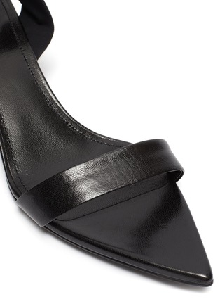 Detail View - Click To Enlarge - JIL SANDER - Ankle tie leather sandals