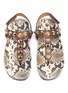Detail View - Click To Enlarge - PEDRO GARCIA  - 'Athena' cone stud leather thong sandals