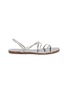 Main View - Click To Enlarge - PEDRO GARCIA  - 'Esme' Swarovski crystal strappy satin sandals