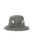 Main View - Click To Enlarge - SMFK - Logo patch ceramic star tweed bucket hat