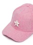 Detail View - Click To Enlarge - SMFK - Ceramic star herringbone tweed baseball cap