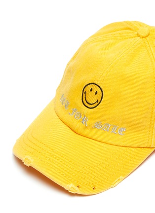 Detail View - Click To Enlarge - SMFK - x Smiley® 'Not For Sale' slogan embroidered baseball cap