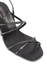 Detail View - Click To Enlarge - PEDRO GARCIA  - 'Xady' Swarovski crystal strappy satin sandals