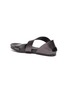  - PEDRO GARCIA  - 'Jo' slant strap metallic leather sandals