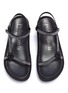 Detail View - Click To Enlarge - PEDRO GARCIA  - 'Love' Swarovski crystal strap platform sandals