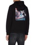 Back View - Click To Enlarge - NEIL BARRETT - Olympian skateboarder print hoodie