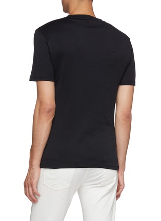Back View - Click To Enlarge - NEIL BARRETT - Strass thunderbolt T-shirt