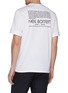 Back View - Click To Enlarge - NEIL BARRETT - Logo slogan print T-shirt