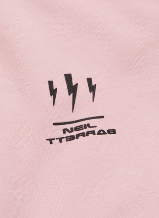 - NEIL BARRETT - Thunderbolt logo print raglan hoodie