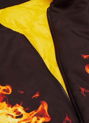  - NEIL BARRETT - Reversible flame print bomber jacket