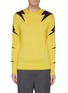 Main View - Click To Enlarge - NEIL BARRETT - Thunderbolt jacquard sleeve wool-cashmere-silk sweater