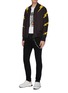 Figure View - Click To Enlarge - NEIL BARRETT - Chain washed skinny jeans