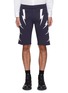 Main View - Click To Enlarge - NEIL BARRETT - Thunderbolt print sweat shorts