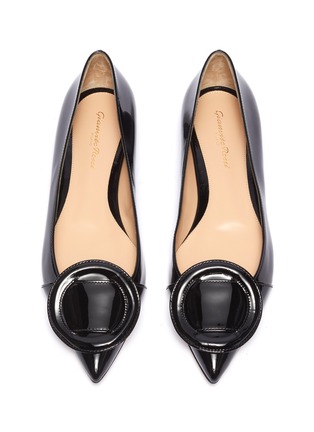 Detail View - Click To Enlarge - GIANVITO ROSSI - Buckle skimmer flats