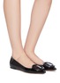 Figure View - Click To Enlarge - GIANVITO ROSSI - Buckle skimmer flats