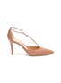 Main View - Click To Enlarge - GIANVITO ROSSI - Toggle strap leather d'Orsay pumps