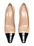 Detail View - Click To Enlarge - GIANVITO ROSSI - 'Lucy' contrast toecap patent leather pumps