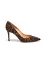 Main View - Click To Enlarge - GIANVITO ROSSI - Leopard print suede pumps