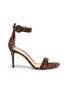 Main View - Click To Enlarge - GIANVITO ROSSI - 'Portofino 85' leopard print suede sandals