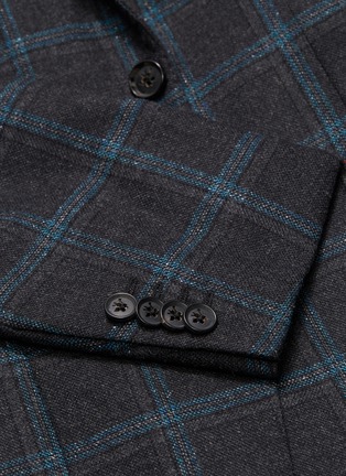  - ISAIA - 'Gregory' check wool blend Donegal tweed blazer