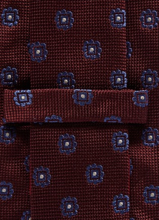 Detail View - Click To Enlarge - ISAIA - Floral embroidered silk tie