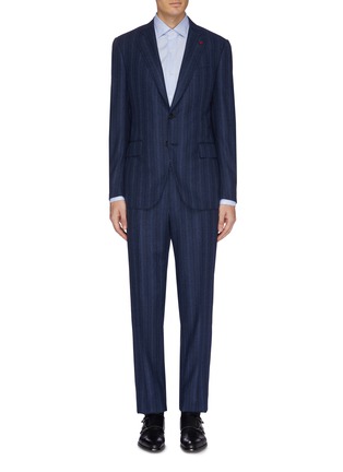 Main View - Click To Enlarge - ISAIA - 'Gregory' stripe wool suit