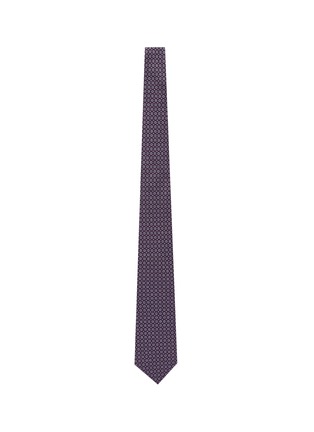 Figure View - Click To Enlarge - ISAIA - Geometric jacquard wool tie