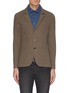 Main View - Click To Enlarge - ISAIA - Notched lapel wool waffle knit cardigan