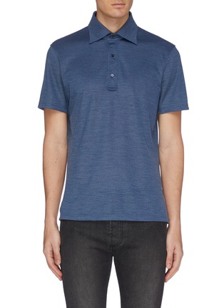 Main View - Click To Enlarge - ISAIA - Slim fit polo shirt