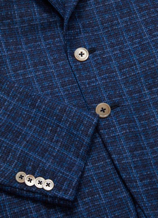  - ISAIA - 'Cortina' check wool-cashmere tweed blazer