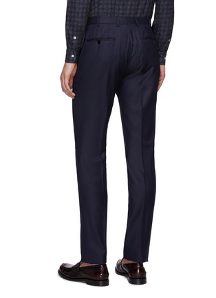 Back View - Click To Enlarge - ISAIA - Slim fit Aquaspider wool twill pants