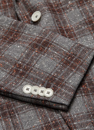  - ISAIA - 'Cortina' tartan plaid wool-cashmere tweed blazer