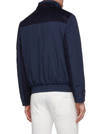 Back View - Click To Enlarge - ISAIA - Fleece panel Storm jacket