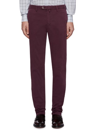 Main View - Click To Enlarge - ISAIA - Slim fit gabardine chinos
