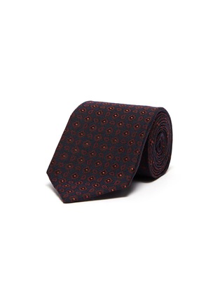 Main View - Click To Enlarge - ISAIA - Floral jacquard wool-silk tie
