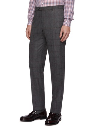 Detail View - Click To Enlarge - ISAIA - 'Cortina' windowpane check wool-cashmere flannel suit