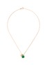 Main View - Click To Enlarge - SAMUEL KUNG - Jade lock pendant 18k rose gold necklace