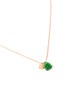 Figure View - Click To Enlarge - SAMUEL KUNG - Jade lock pendant 18k rose gold necklace