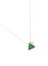 Figure View - Click To Enlarge - SAMUEL KUNG - Jade triangle pendant 18k white gold necklace