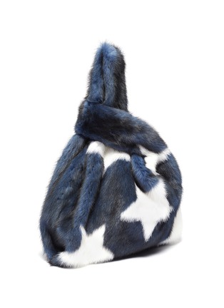 Detail View - Click To Enlarge - SIMONETTA RAVIZZA - 'Furrissima Etoile' star print mink fur sac bag