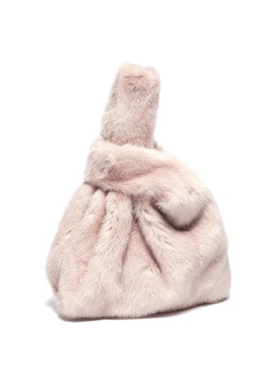 Detail View - Click To Enlarge - SIMONETTA RAVIZZA - 'Furrissima' love print mink fur sac bag