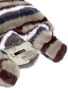 Detail View - Click To Enlarge - SIMONETTA RAVIZZA - 'Furrissima' stripe print mink fur sac bag