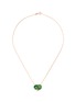 Main View - Click To Enlarge - SAMUEL KUNG - Double jade disc pendant 18k rose gold necklace